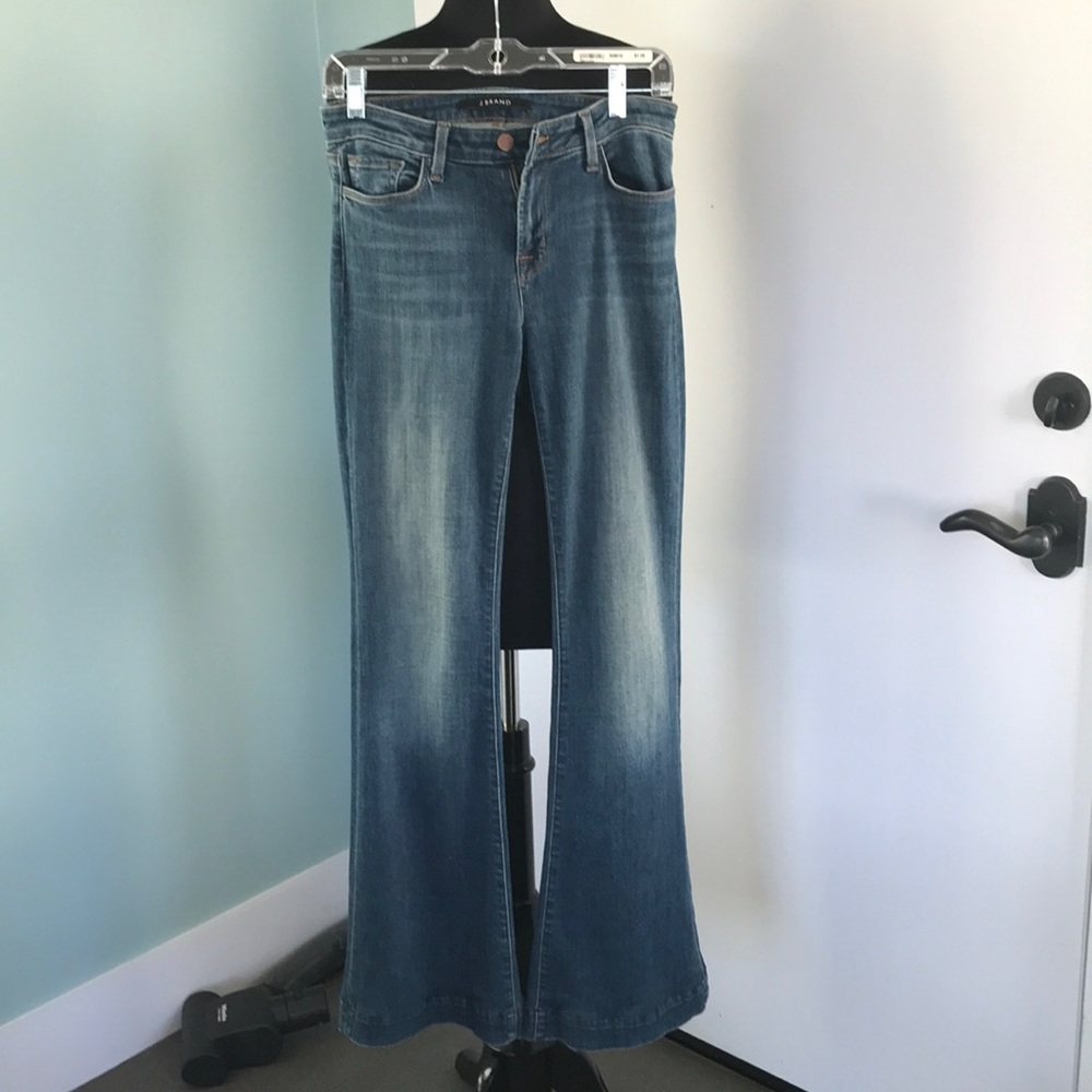 JBrand Love Story flare Jean in medium wash